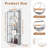 2 Pack Hanging Purse Organizer For Closet Clear Handbag Storage Hanger With Zipper Holder Over The Door Wardrobe Tote Bag Storage Holder For Bedrooms Living Room