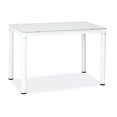 Gemius Rectangular Glass Top Dining Table
