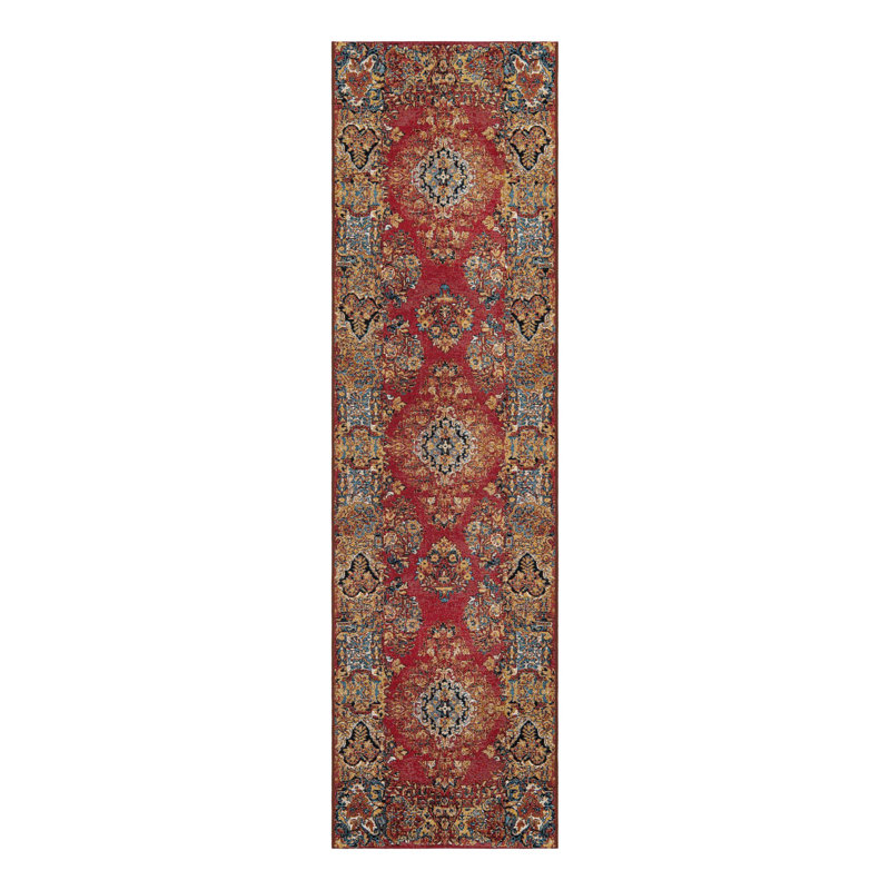 Indoor/Outdoor Traditional Area Rug, Runner 2'7" x 10'