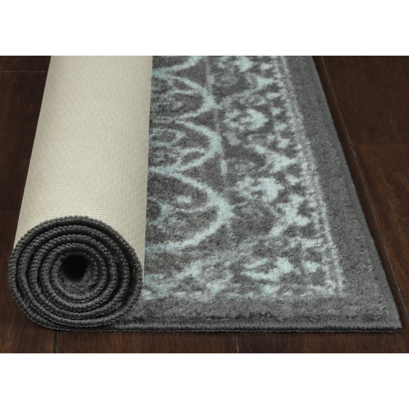 Dreyfuss Oriental Intense Area Rug, Rectangle 1'8" x 2'10",  Gray/Blue 