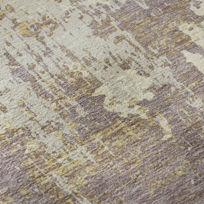 Tapis abstrait lavable à la machine de qualité supérieure Mayfield AMF1008, Rectangle 1 pi 8 po x 2 pi 6 po