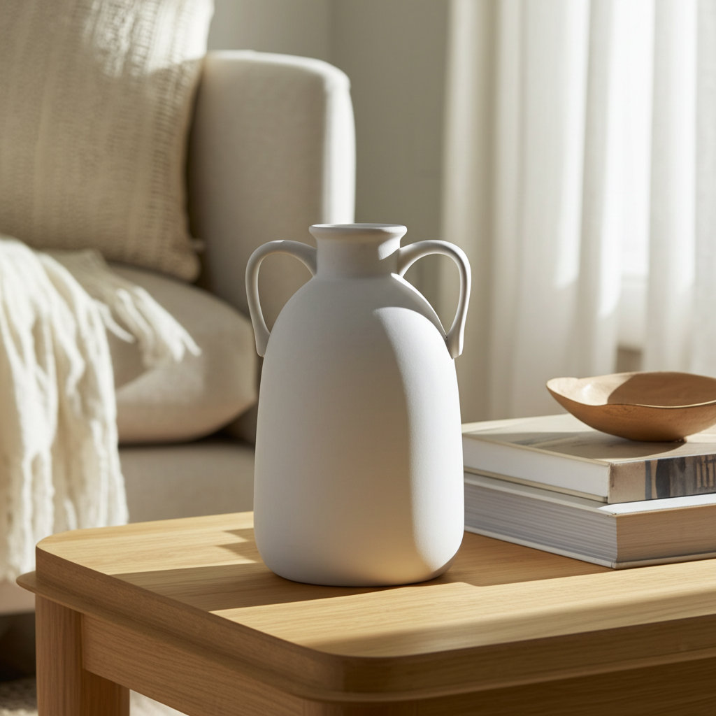Rachael Table Vase, White