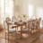 Jair 8-Person Dining Table Set With Upholstered Chairs & Expandable Table-129681244