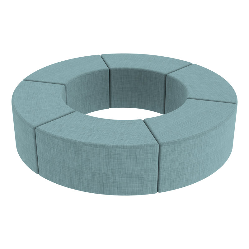 Tabouret S-Curve structuré en savoir plus, Bleu hachuré