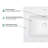 24 Inch White Ceramic Rectangular Single Sink Bathroom Vanity Top