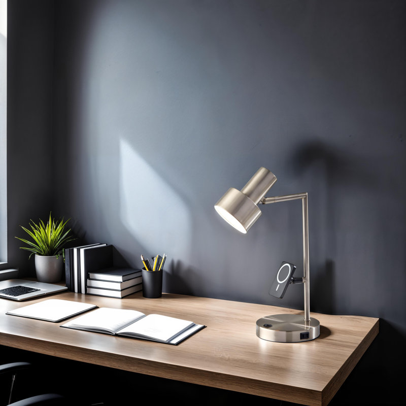 Lampe de bureau Rowe Supercharger - Acier, Argent argent