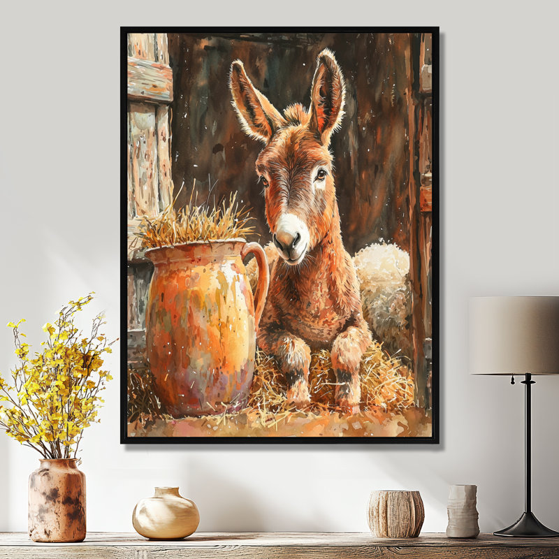 Doersten - Animals Wall Decor, Noir, Reproduction encadrée sans passe-partout, H 44 po x l 34 po