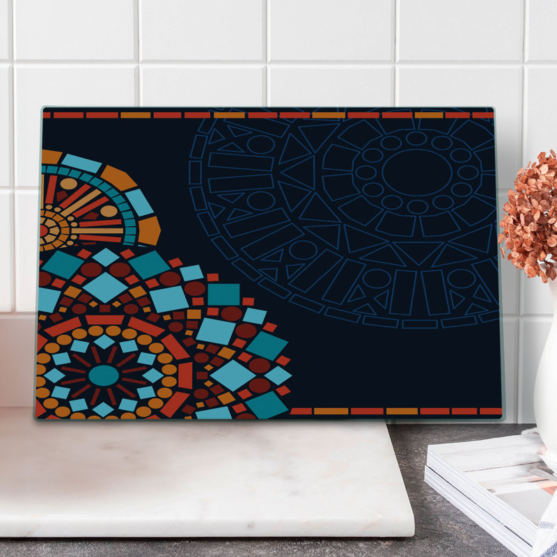 Multicolore Mandalas géométriques de grande taille Ambesonne