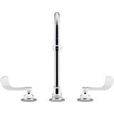 Triton Bowe 1.0 GPM Widespread Bathroom Sink Faucet with Laminar Flow, Gooseneck Spout and Wristblade Handles, Drain Not Included