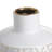 D5.9X7.9" Round White/Gold Vase