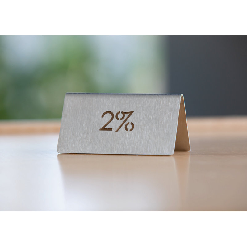 Tente de table avec découpe laser 2% porte-carte de place