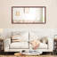 Miroir mural rectangulaire surdimensionné de 60 po x 30 po avec cadre en noyer, cadre en aluminium pour la chambre à coucher, entrée, salle de bain, salon, installation facile et rapide-732337966-732337938