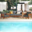  Ensemble de meubles de patio 3 pièces Barton - Table et chaises d'extérieur en bois d'eucalyptus résistant aux intempéries avec coussins gris - Ensemble de meubles d'extérieur modernes pour porche, terrasse ou piscine (naturel)-856151445-856974985