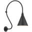Thomas O'Brien, "Academy 18" Larrabee Barn Light in Matte Black with 9" Conical Savannah Shade-1398199656-1398199658
