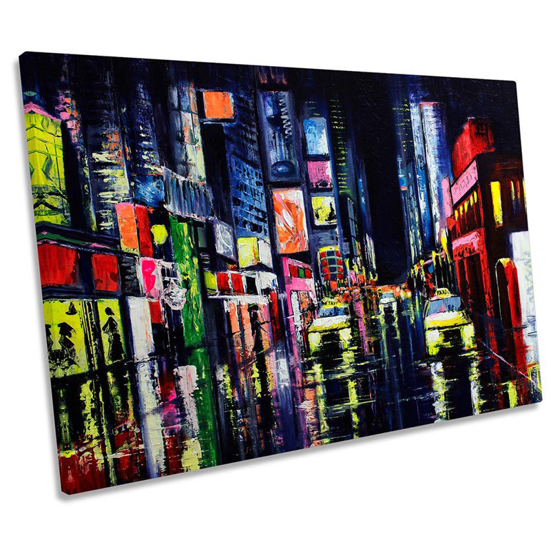 New York Times Square - Wrapped Canvas Art Prints, 50.8cm H x 76.2cm W x 2cm D