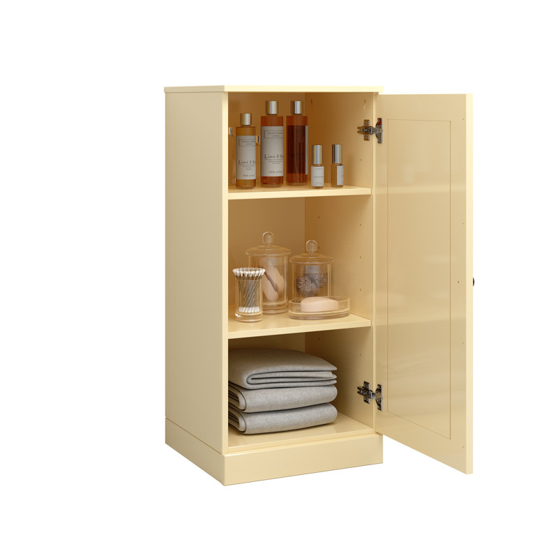 Armoire de rangement de salle de bain 100% bois massif Palace Imports, porte à panneau surélevé, tablettes réglables, 16,5 po de largeur, 35,75 po de hauteur