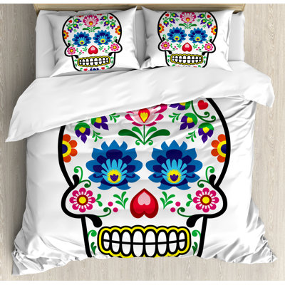 Sugar Skull Modern & Contemporary Duvet Cover