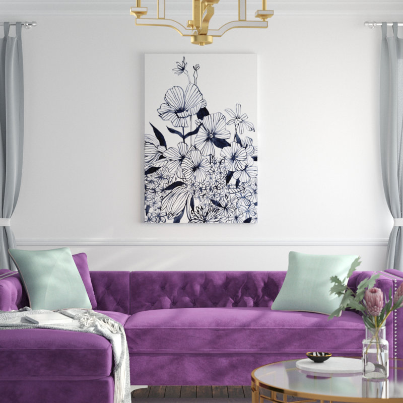«Wildflower Tangle II», peinture sur toile, H 48 po x l 32 po
