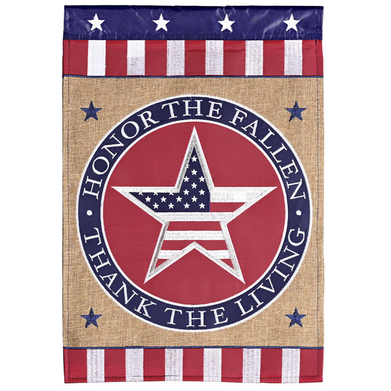 Drapeau de jardin patriotique «The Fallen»