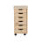 Carrena Solid Wood 6 Drawer Rolling Storage Cart-1096617727