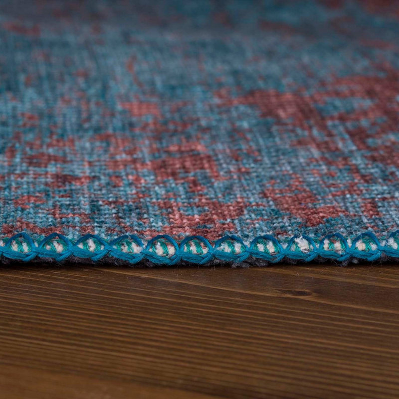 Luxurious Machine Washable Carpet, 100% Polyester, 7.5 x 10.8 Feet | Pile Height: 0.2 Inches, 1850 g/m² | Recycled Poly Cotton Underside, Easy Care, Perfect for Living Room & Bedroom, Soft & Durable Design