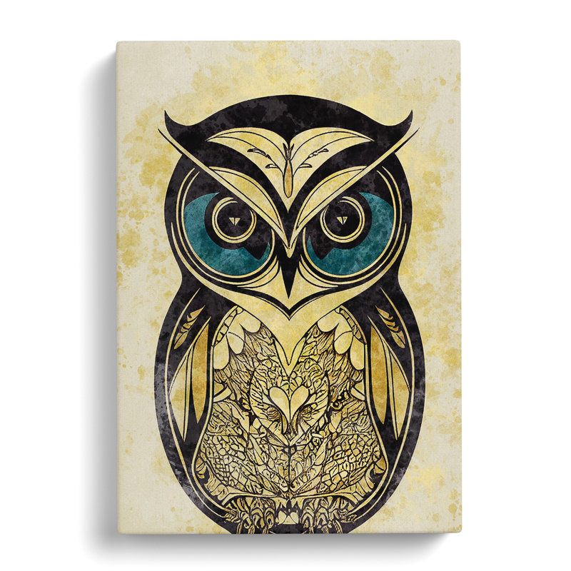 A Luscious Owl - Wrapped Canvas Print, 50cm H x 35cm W x 3cm D