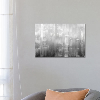 Textural In Grey by Justin Turner - Wrapped Canvas Print