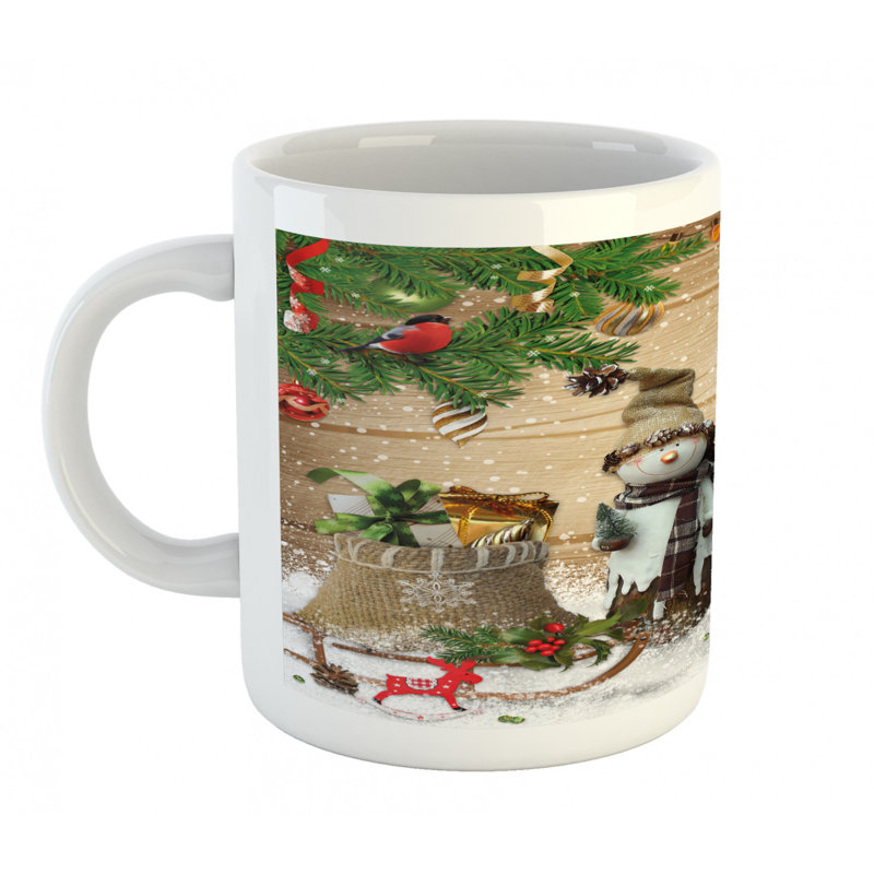 Grande tasse à café bonhomme de neige