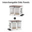 Meuble cage pour chien Tucker Murphy Pet ™ avec porte de grange coulissante-1172590134