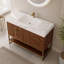 Meuble-lavabo autoportant moderne 36 po avec lavabo en céramique sans soudure et plateau en pierre frittée-51461681-51461682