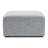 Square Upholstered Ottoman with Solid Wood Rubber Feet