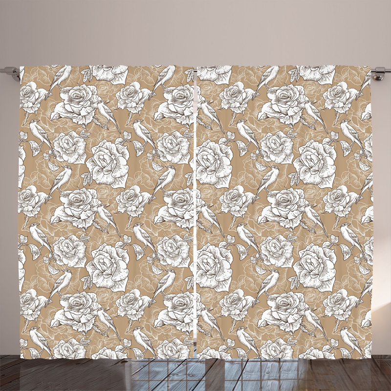 Semi Sheer Curtain Pair