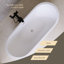 67'' Acrylic Freestanding Soaking Bathtub In Gloss White Finish