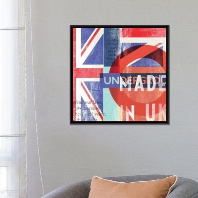 « uk », art textuel sur toile