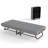 Portable Folding Bed With Memory Foam Mattress - Reinforced Metal Frame, 4 Lockable Universal Wheels, 450Lbs Weight Capacity, Space-Saving Foldable Bed For Guest Room/Dorm/Camping