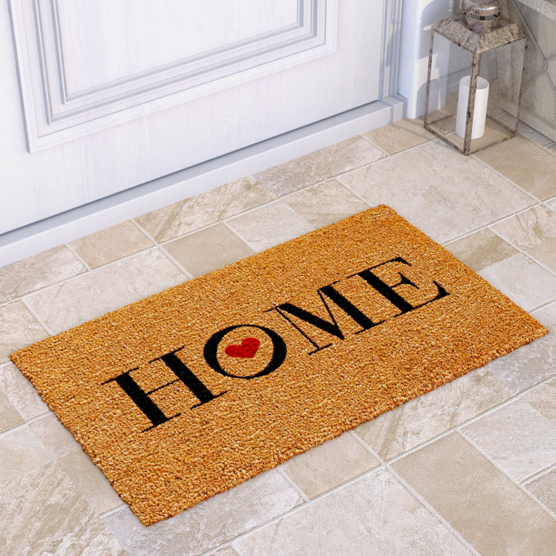 Tapis d'entrée antidérapant Talesia Heart Home 29 po x 17 po