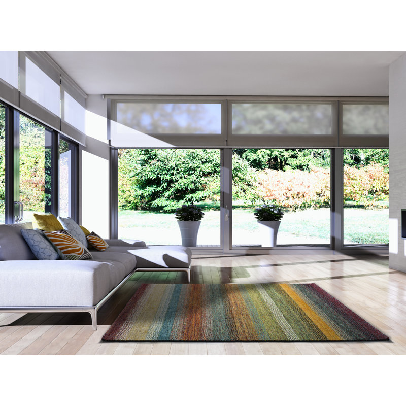 Bradway Striped Area Rug, Rectangle 120 x170cm