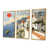 Toile avec cadre flottant or