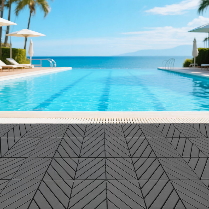 Carreaux de terrasse en plastique emboîtables