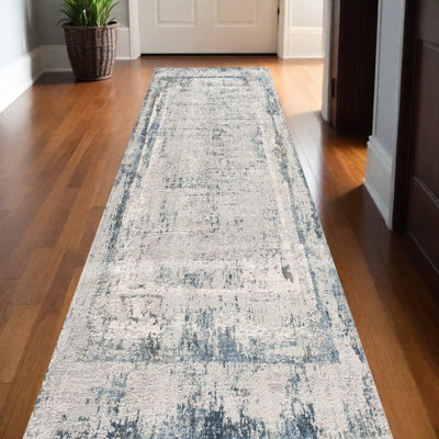 Tapis de couloir gris 13 po