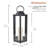 Hexagonal Battery-Operated Metal Lantern With Led Lights-52674979