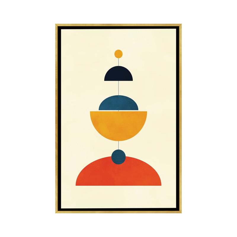 «Mid Century Modern IV» par Ana Rut Bré - impression d'art graphique, Aucun mat, Toile encadrée d'or