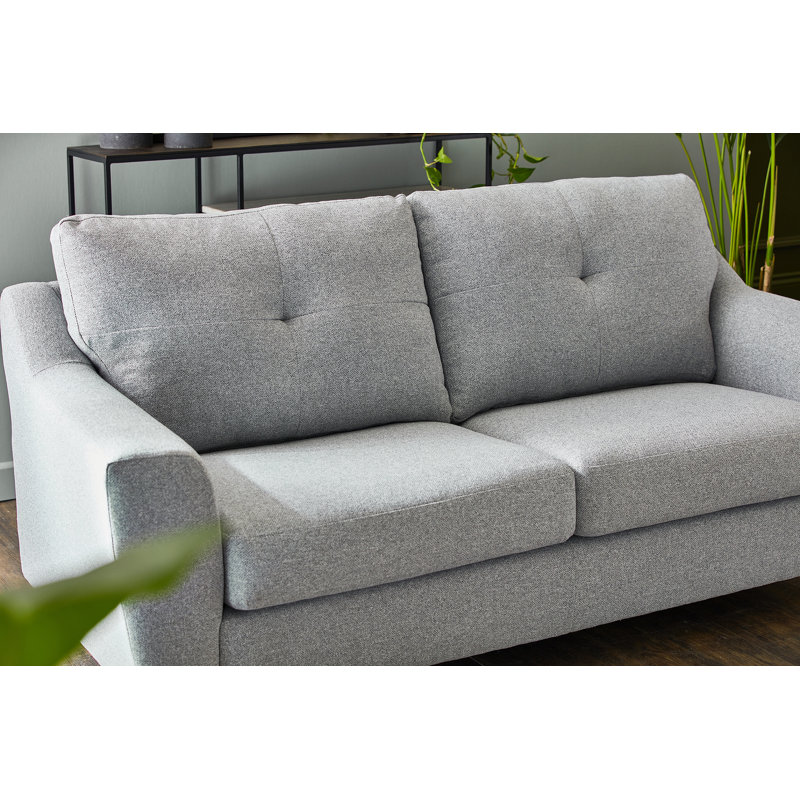 Espitia 2 Seater Polyester Tufted Sofa, Grey, 3