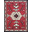 Tuscany Red/Black Wool Reversible Area Rug
