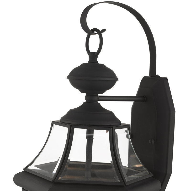 Creason Outdoor Wall Lantern, Black