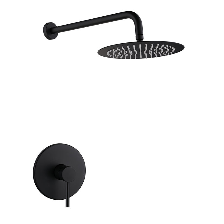 Modern Wall Mount Single Handle Shower Faucet,Concealed Mixer Showers with Rough in-Valve