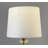 Brass Glass Urn Table Lamp- Crinkle Paper Shade