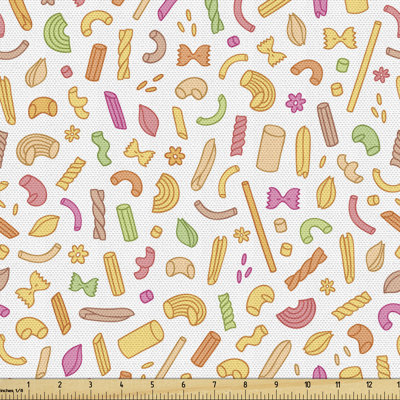 Charlann Rigatoni Ravioli Penne Noodles Multi-Purpose Fabric