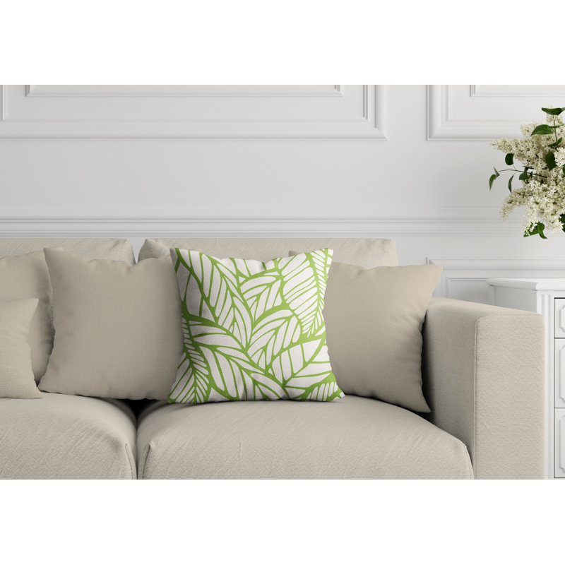 Housse et insert de coussin extérieur d'extérieur, H 15 po x l 15 po, Vert
