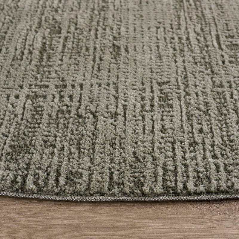 Tapis d'intérieur de couleur unie Lunara Performance, Rond 6 pi 7 po x 6 pi 7 po